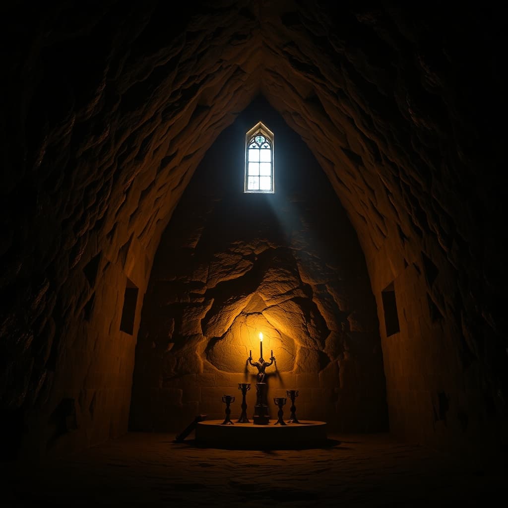 Philippians 4:19 - The Treasury of Glory: Finding Abundance in the Empty Spaces - Bible verse artwork