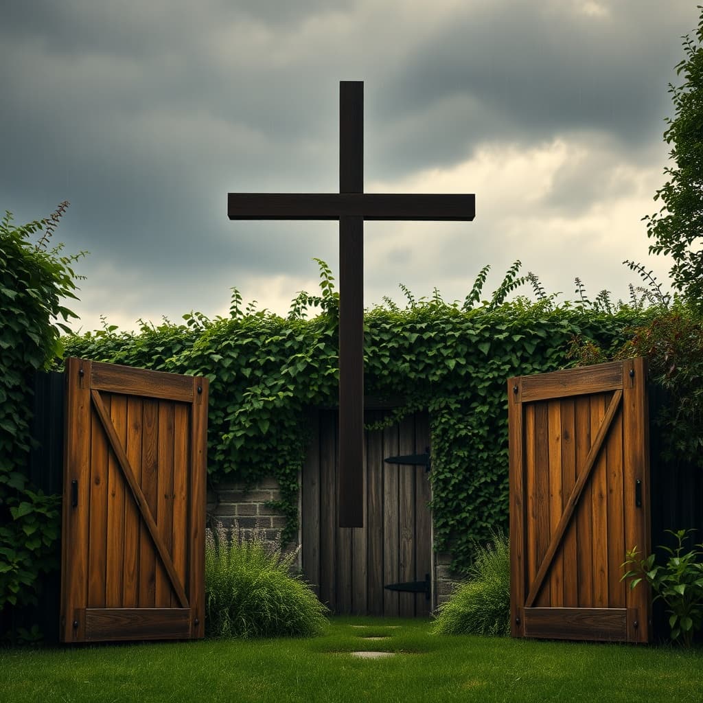 John 14:15 - The Sanctuary of Loyalty: Finding Security in the Cross - Bible verse artwork